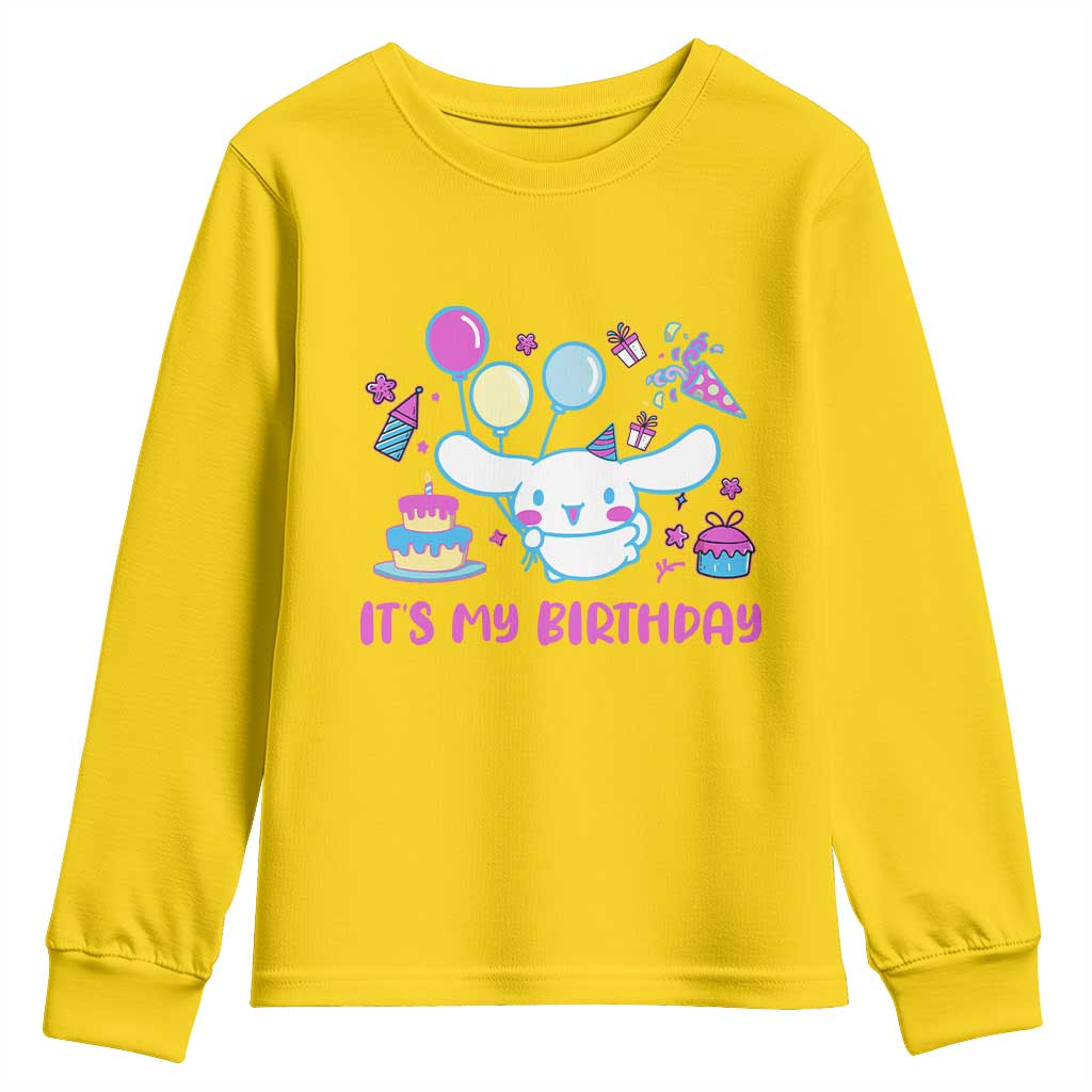 Its My Birthday Youth Sweatshirt Girl Party Funny Bday Family Party