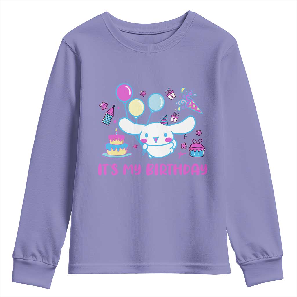 Its My Birthday Youth Sweatshirt Girl Party Funny Bday Family Party