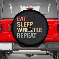 Eat Sleep Wrestle Repeat Spare Tire Cover Cool Wrestling - Wonder Print Shop