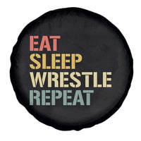 Eat Sleep Wrestle Repeat Spare Tire Cover Cool Wrestling - Wonder Print Shop