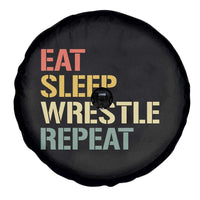 Eat Sleep Wrestle Repeat Spare Tire Cover Cool Wrestling - Wonder Print Shop