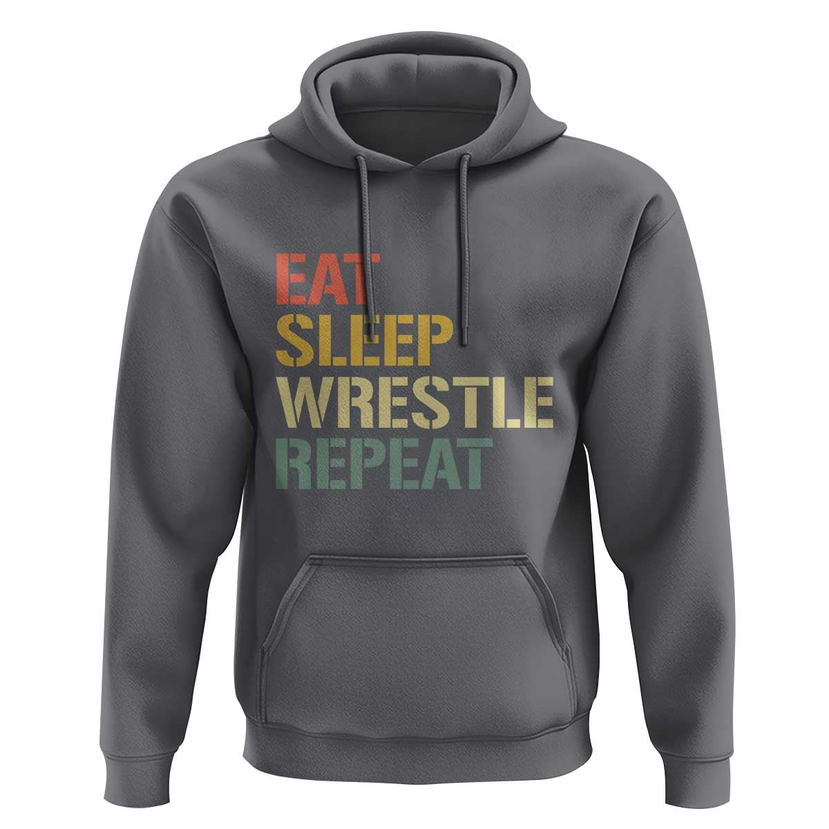 Eat Sleep Wrestle Repeat Hoodie Cool Wrestling - Wonder Print Shop