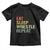 Eat Sleep Wrestle Repeat Toddler T Shirt Cool Wrestling - Wonder Print Shop