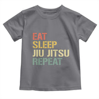 Retro Eat Sleep Jiu Jitsu Repeat Toddler T Shirt Vintage JiuJitsu BJJ - Wonder Print Shop
