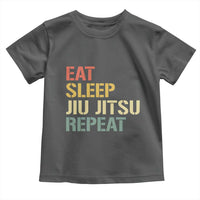 Retro Eat Sleep Jiu Jitsu Repeat Toddler T Shirt Vintage JiuJitsu BJJ - Wonder Print Shop