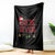 Funny Six Seven Christmas Throw Blanket 67 Meme Gen Alpha Slang Red Plaid Xmas Pajamas - Wonder Print Shop