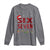 Funny Six Seven Christmas Long Sleeve Shirt 67 Meme Gen Alpha Slang Red Plaid Xmas Pajamas - Wonder Print Shop