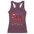 Funny Six Seven Christmas Racerback Tank Top 67 Meme Gen Alpha Slang Red Plaid Xmas Pajamas - Wonder Print Shop