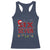 Funny Six Seven Christmas Racerback Tank Top 67 Meme Gen Alpha Slang Red Plaid Xmas Pajamas - Wonder Print Shop