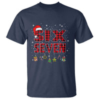 Funny Six Seven Christmas T Shirt 67 Meme Gen Alpha Slang Red Plaid Xmas Pajamas - Wonder Print Shop
