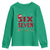 Funny Six Seven Christmas Youth Sweatshirt 67 Meme Gen Alpha Slang Red Plaid Xmas Pajamas - Wonder Print Shop
