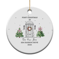 Personalized New Home Christmas Ornament 2024 Custom Address Keepsake First Christmas In New Home - Wonder Print Shop