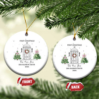Personalized New Home Christmas Ornament 2024 Custom Address Keepsake First Christmas In New Home - Wonder Print Shop