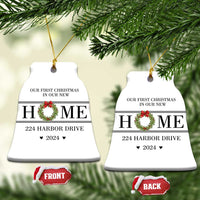 Personalized First Xmas In New Home Christmas Ornament Custom Address Xmas Tree Keepsake 2024 - Wonder Print Shop