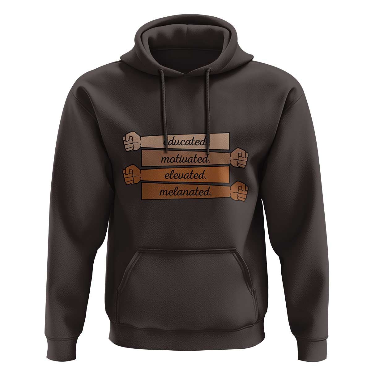 Black Pride Hoodie Educated Motivated Elevated Melanated BLM Melanin