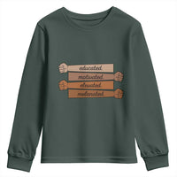 Black Pride Youth Sweatshirt Educated Motivated Elevated Melanated BLM Melanin