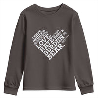 MLK Youth Sweatshirt I Have Decided To Stick With Love Martin Luther King Black History Month