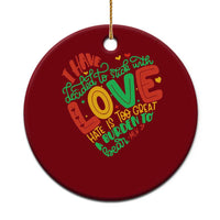 Martin Luther King Ceramic Ornament I Have Decided to Stick With Love MLK Black History Month - Wonder Print Shop
