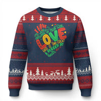 Martin Luther King Ugly Christmas Sweater I Have Decided to Stick With Love MLK Black History Month - Wonder Print Shop