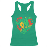 Martin Luther King Racerback Tank Top I Have Decided to Stick With Love MLK Black History Month - Wonder Print Shop