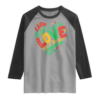 Martin Luther King Raglan Shirt I Have Decided to Stick With Love MLK Black History Month - Wonder Print Shop