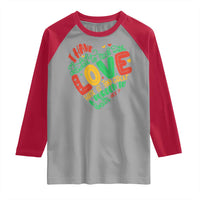 Martin Luther King Raglan Shirt I Have Decided to Stick With Love MLK Black History Month - Wonder Print Shop