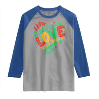 Martin Luther King Raglan Shirt I Have Decided to Stick With Love MLK Black History Month - Wonder Print Shop