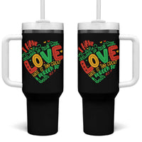 Martin Luther King Tumbler With Handle I Have Decided to Stick With Love MLK Black History Month - Wonder Print Shop