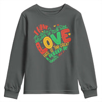 Martin Luther King Youth Sweatshirt I Have Decided to Stick With Love MLK Black History Month - Wonder Print Shop