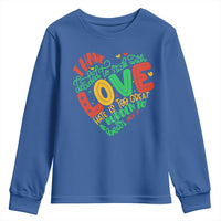 Martin Luther King Youth Sweatshirt I Have Decided to Stick With Love MLK Black History Month - Wonder Print Shop