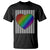 Retro Valentines Rainbow Heart T Shirt LGBT Pride LGBTQ Support