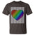 Retro Valentines Rainbow Heart T Shirt LGBT Pride LGBTQ Support