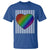 Retro Valentines Rainbow Heart T Shirt LGBT Pride LGBTQ Support
