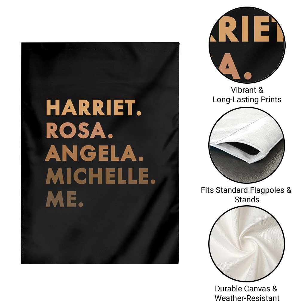 Harriet Rosa Angela Michelle Me Garden Flag Black History Month Feminist Women Leaders - Wonder Print Shop