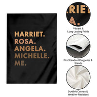 Harriet Rosa Angela Michelle Me Garden Flag Black History Month Feminist Women Leaders - Wonder Print Shop