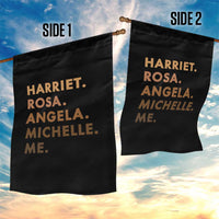 Harriet Rosa Angela Michelle Me Garden Flag Black History Month Feminist Women Leaders - Wonder Print Shop