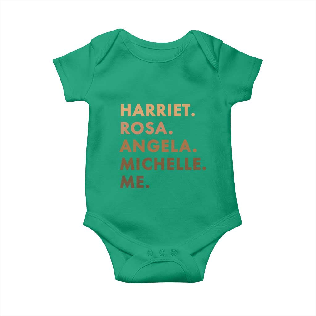 Harriet Rosa Angela Michelle Me Baby Onesie Black History Month Feminist Women Leaders - Wonder Print Shop