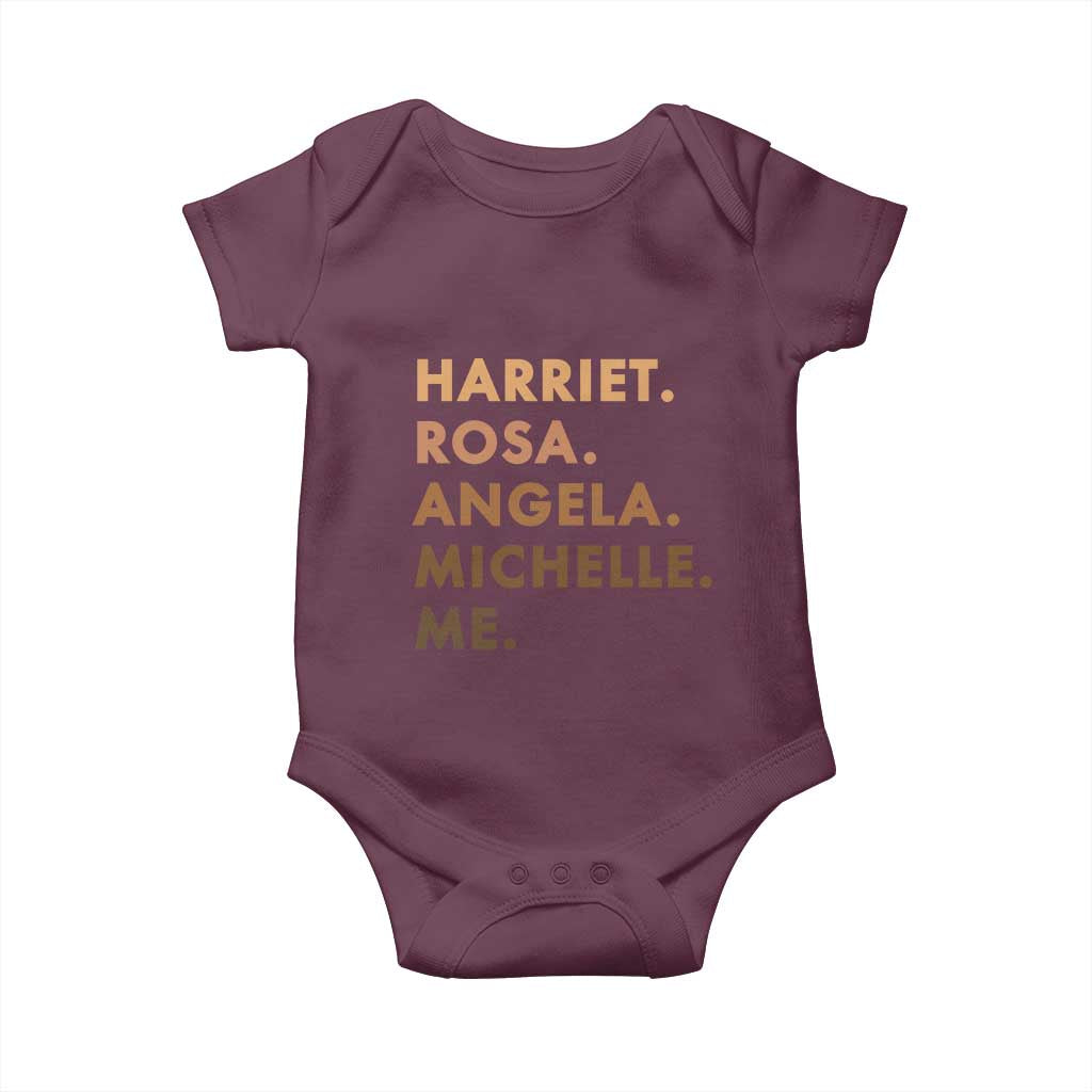Harriet Rosa Angela Michelle Me Baby Onesie Black History Month Feminist Women Leaders - Wonder Print Shop