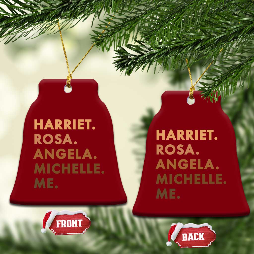 Harriet Rosa Angela Michelle Me Ceramic Ornament Black History Month Feminist Women Leaders - Wonder Print Shop
