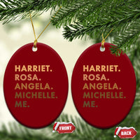 Harriet Rosa Angela Michelle Me Ceramic Ornament Black History Month Feminist Women Leaders - Wonder Print Shop