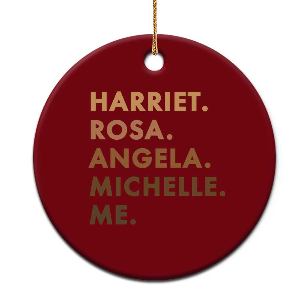 Harriet Rosa Angela Michelle Me Ceramic Ornament Black History Month Feminist Women Leaders - Wonder Print Shop