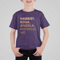 Harriet Rosa Angela Michelle Me T Shirt For Kid Black History Month Feminist Women Leaders - Wonder Print Shop