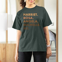 Harriet Rosa Angela Michelle Me T Shirt For Women Black History Month Feminist Women Leaders - Wonder Print Shop