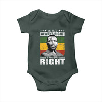 Martin Luther King Jr. Baby Onesie The Time Is Always Right To Do What Is Right MLK Black Month