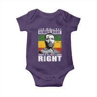 Martin Luther King Jr. Baby Onesie The Time Is Always Right To Do What Is Right MLK Black Month