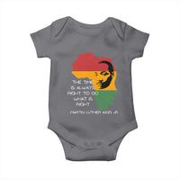 Martin Luther King Jr. Baby Onesie The Time Is Always Right To Do What Is Right MLK African Map