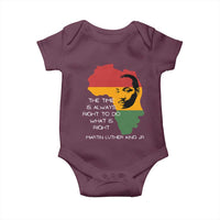 Martin Luther King Jr. Baby Onesie The Time Is Always Right To Do What Is Right MLK African Map