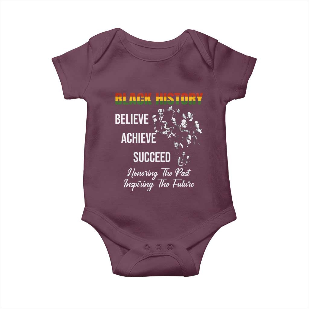 Honoring Past Inspiring Future Black History Month Baby Onesie