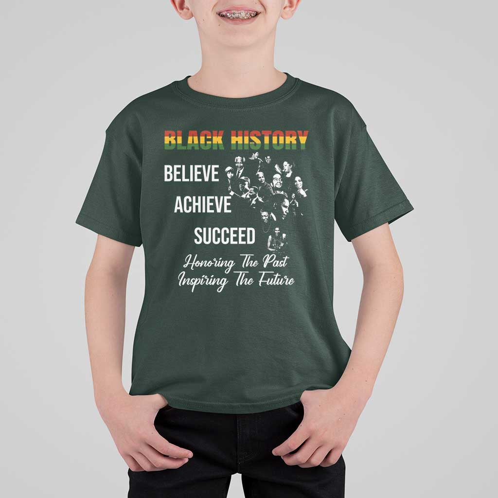 Honoring Past Inspiring Future Black History Month T Shirt For Kid