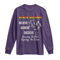 Honoring Past Inspiring Future Black History Month Long Sleeve Shirt